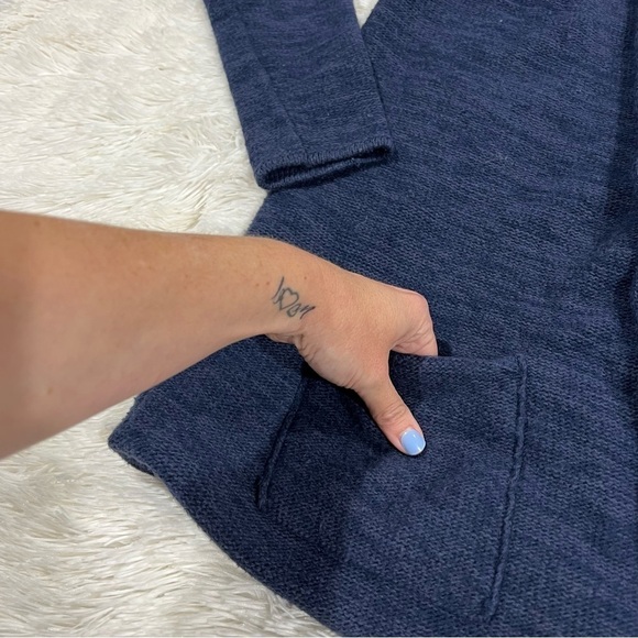 Columbia Rock Range Wool Blend Long Cardigan Sweater Blue Size Small - Picture 4 of 10